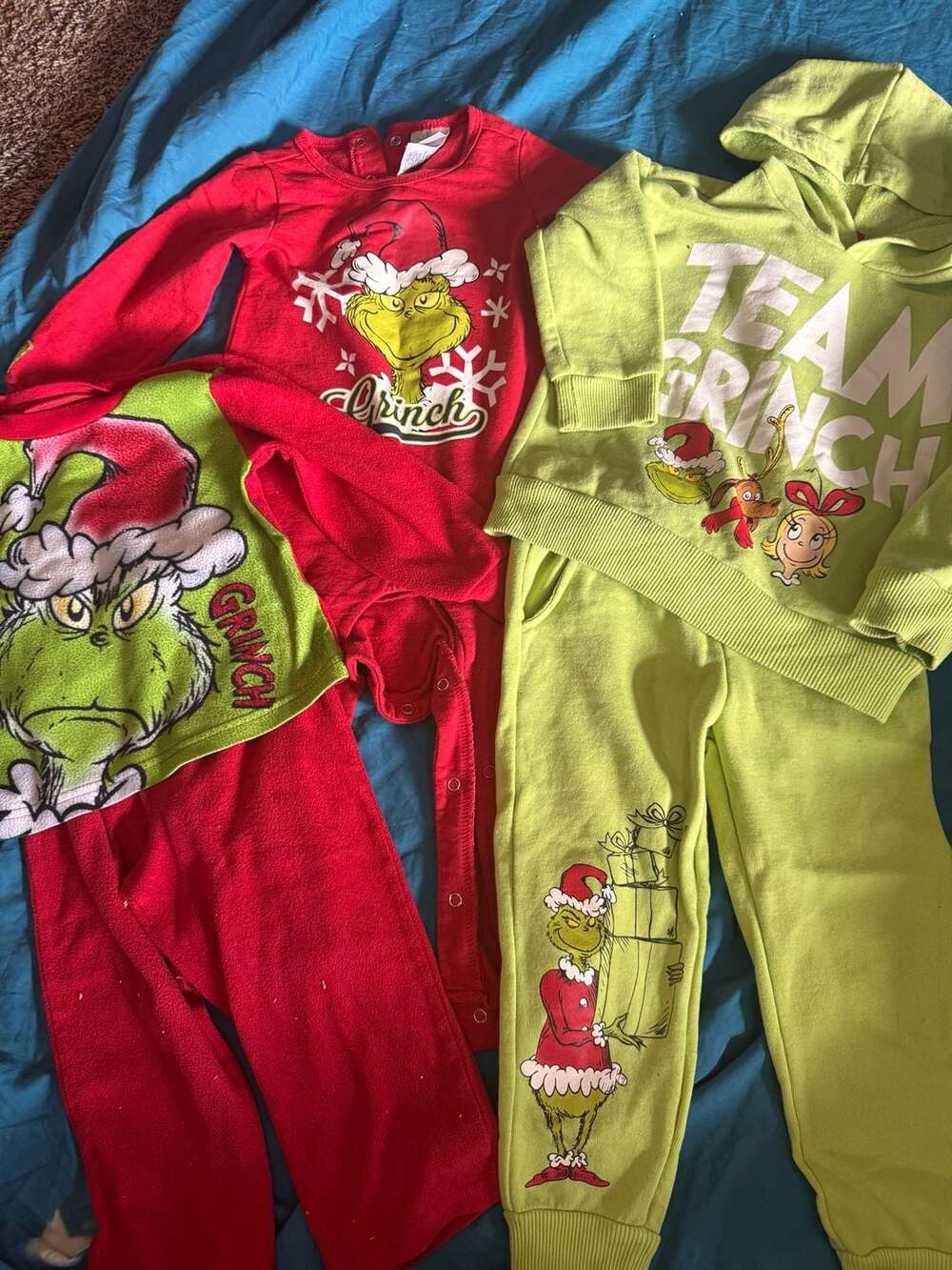 The Grinch Toddler 3T Pajama Lot (3-Piece Set)